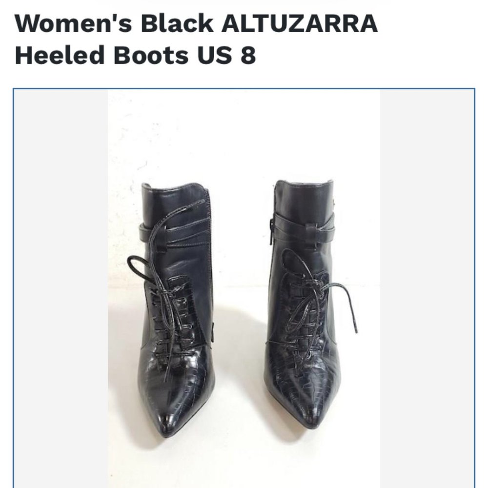 Black ALTUZARRA Heeled Boots US 8